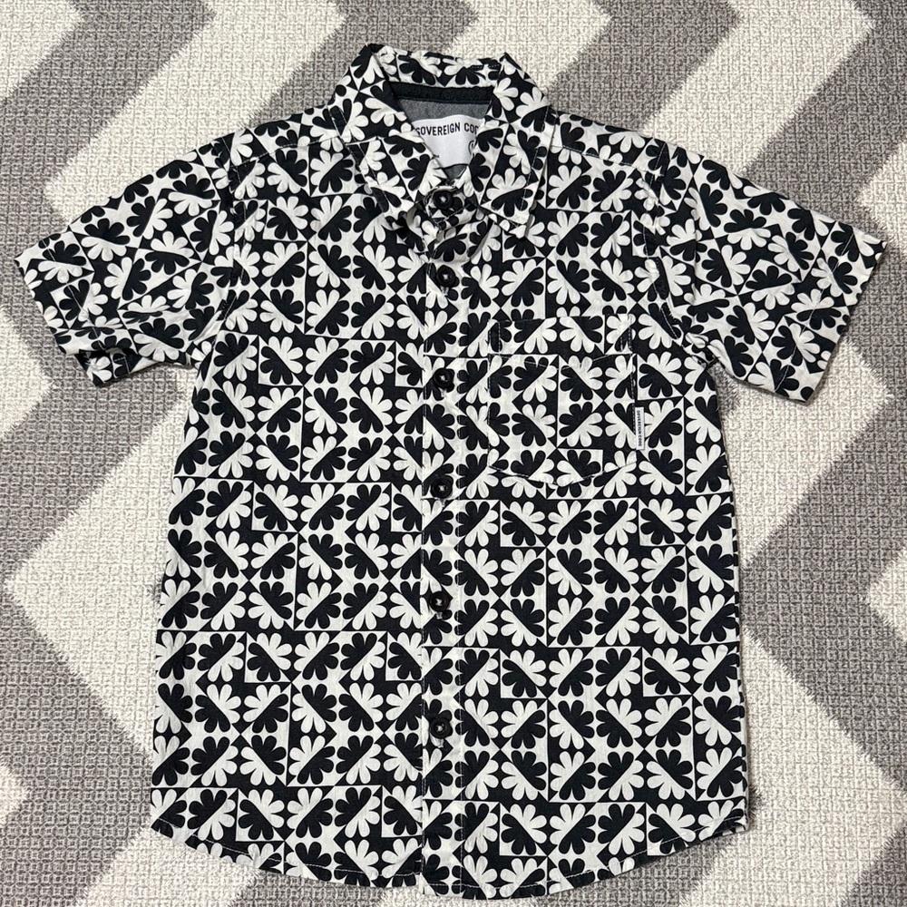 Sovereign Code Black and White Patterned Shirt